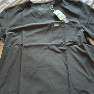 Figs Navy Leon FreeX 1-pocket scrub top